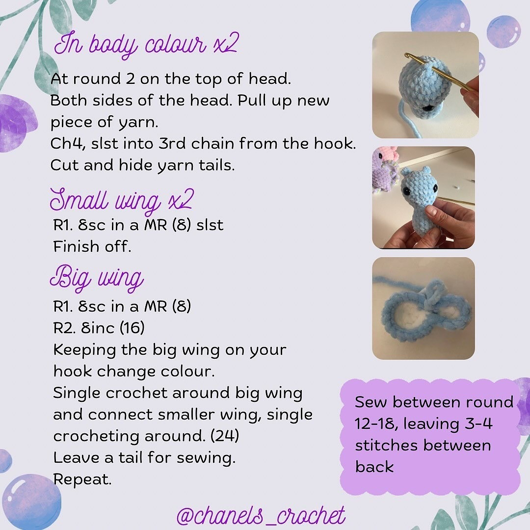 Free Crochet Pattern: Adorable Baby Butterfly Amigurumi
