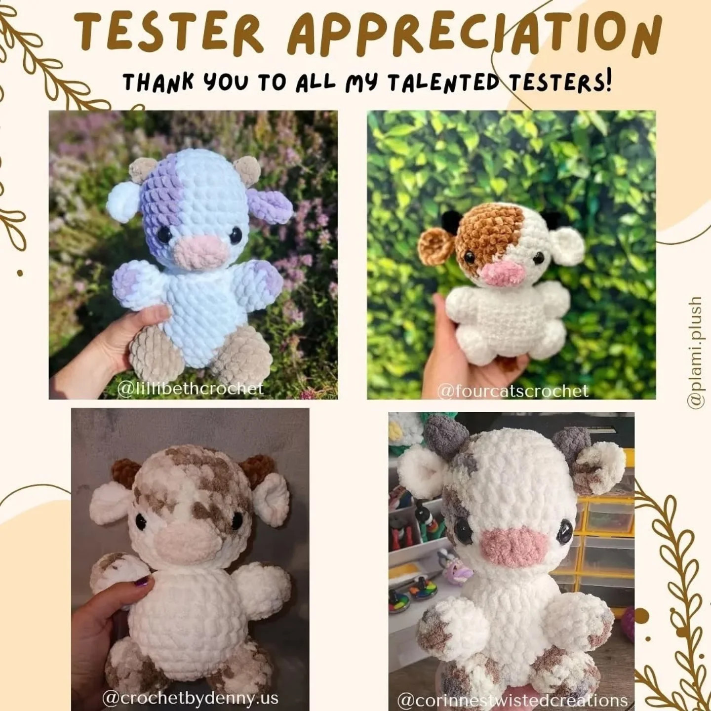 Free Crochet Pattern: Adorable Baby Cow Amigurumi