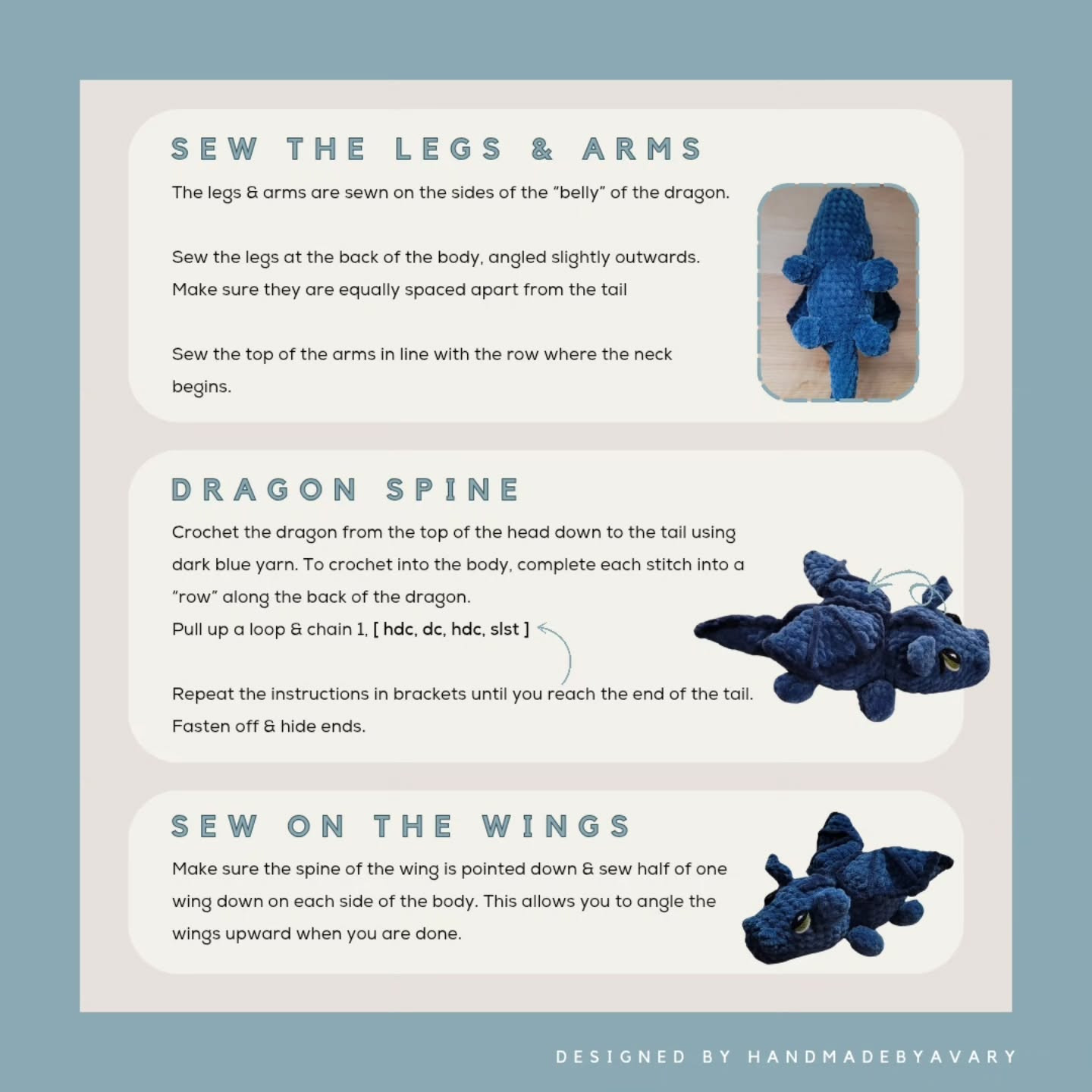 Free Crochet Pattern: Adorable Baby Dragon