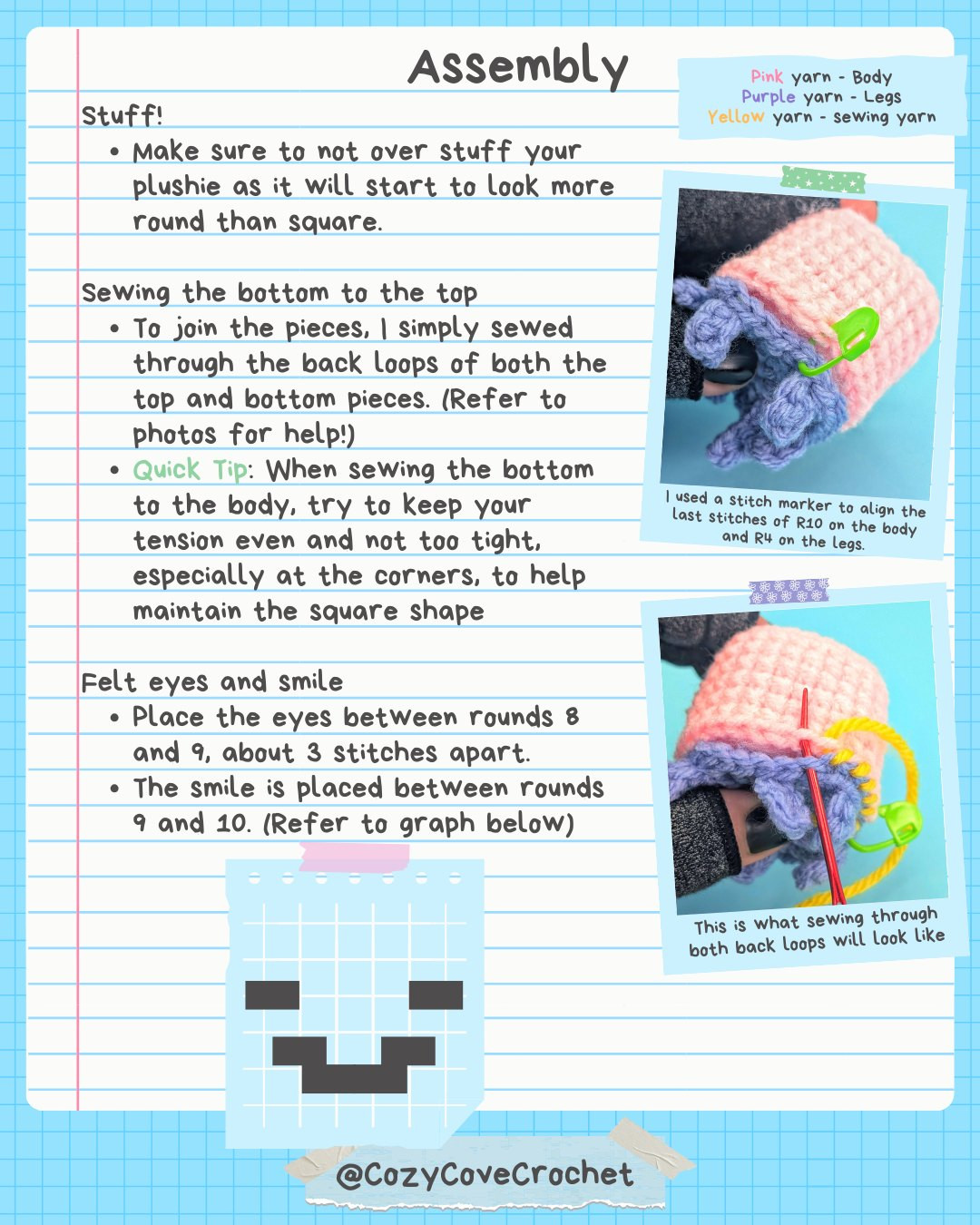 Free Crochet Pattern: Adorable Baby Ghast Amigurumi 
Free Baby Ghast / Ghastling Pattern 🤍