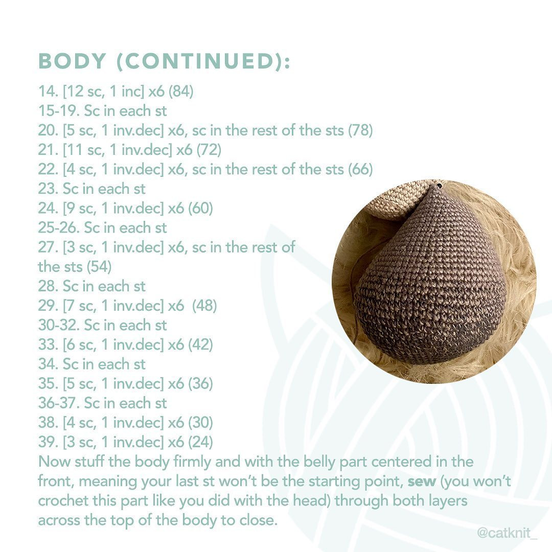 Free Crochet Pattern: Adorable Baby Hippo Amigurumi