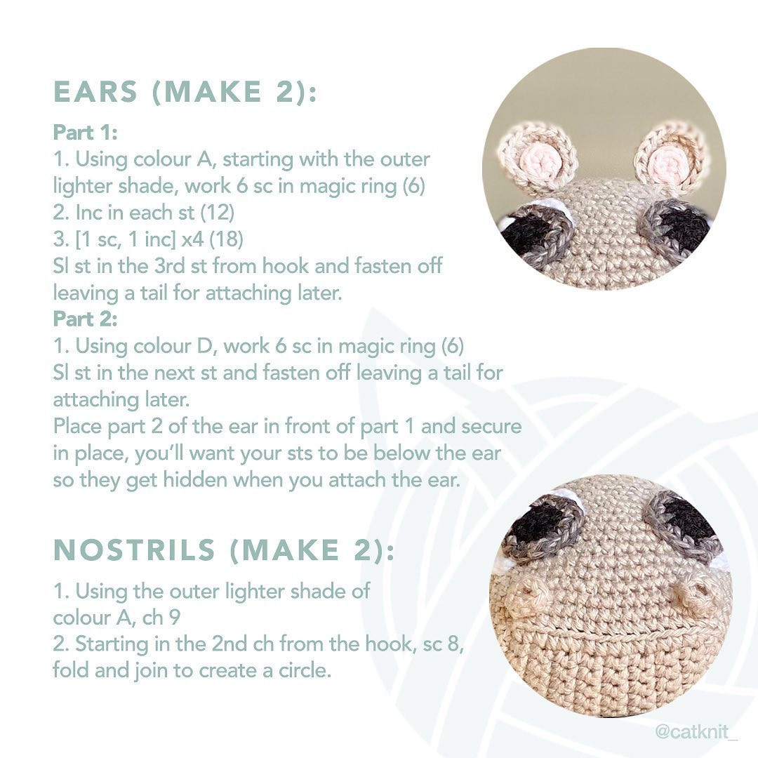 Free Crochet Pattern: Adorable Baby Hippo Amigurumi