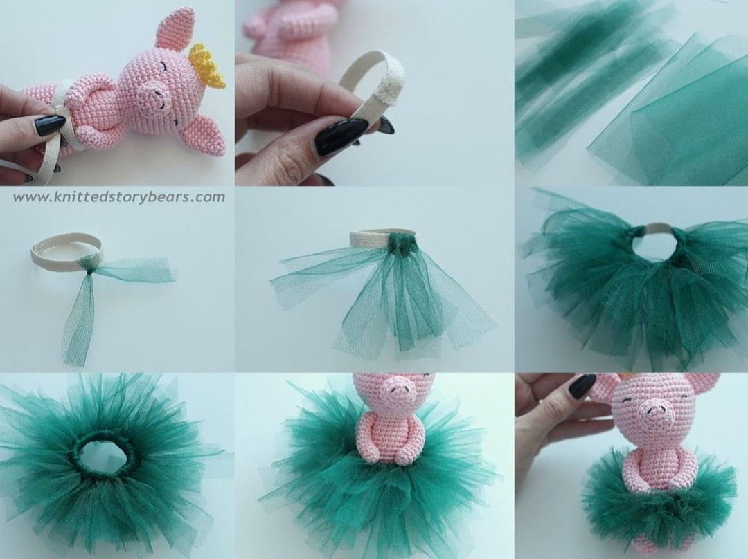 Free Crochet Pattern: Adorable Ballerina Pig