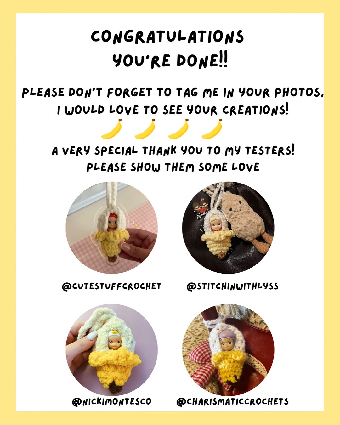 Free Crochet Pattern: Adorable Banana Pouch