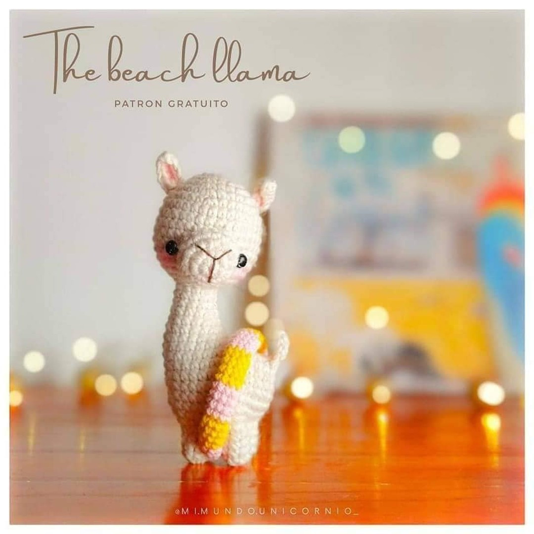 Free Crochet Pattern: Adorable Beach Llama