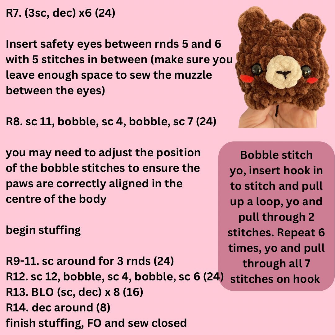 Free Crochet Pattern: Adorable Bear Hugs