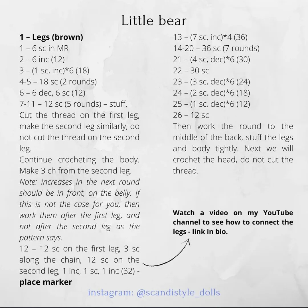 Free Crochet Pattern: Adorable Bear in Coat & Hat