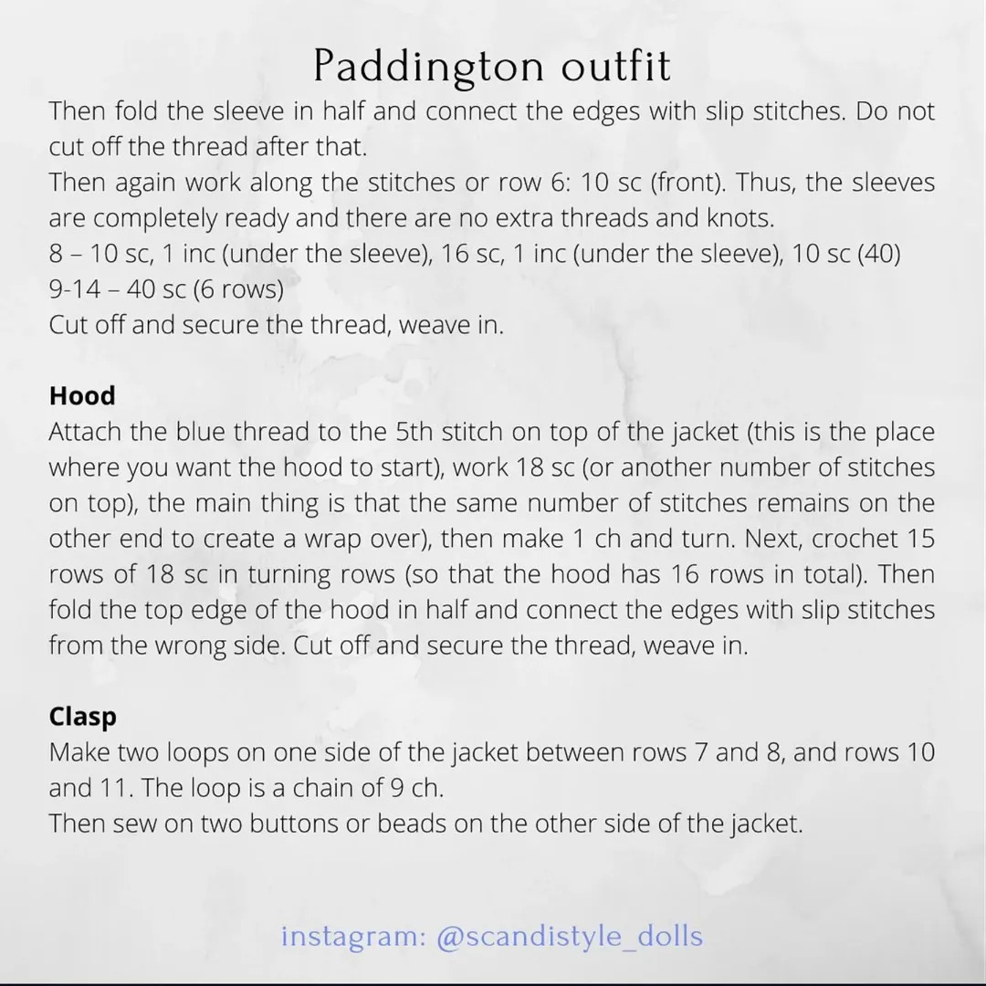 Free Crochet Pattern: Adorable Bear in Coat & Hat