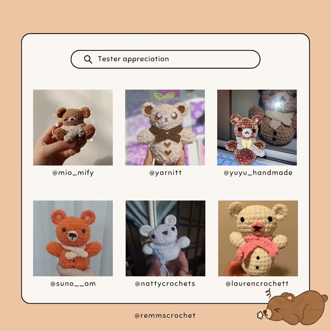 Free Crochet Pattern: Adorable Bear Man Amigurumi