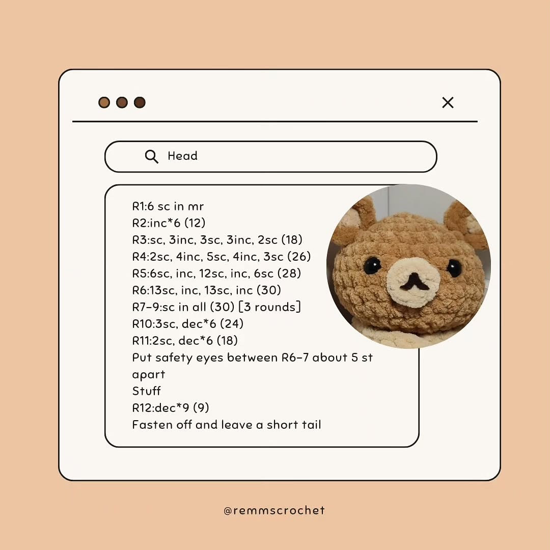 Free Crochet Pattern: Adorable Bear Man Amigurumi
