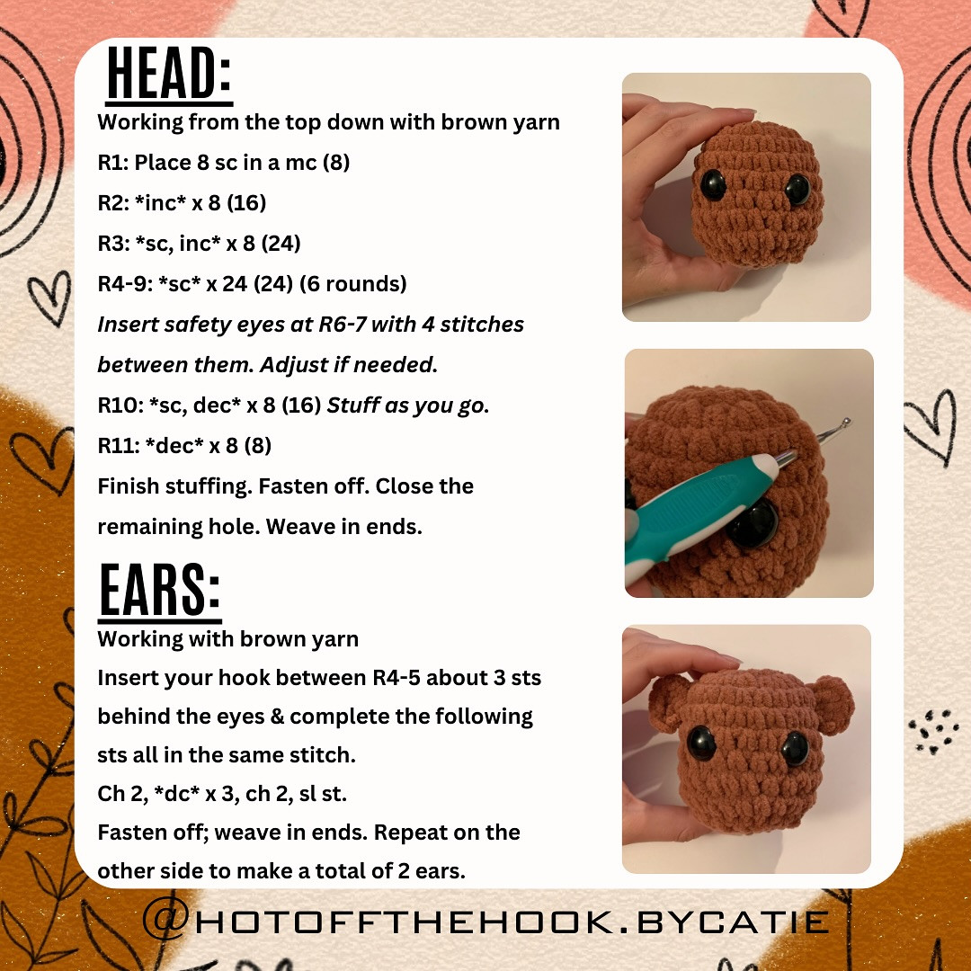 Free Crochet Pattern: Adorable Beaver Keychain