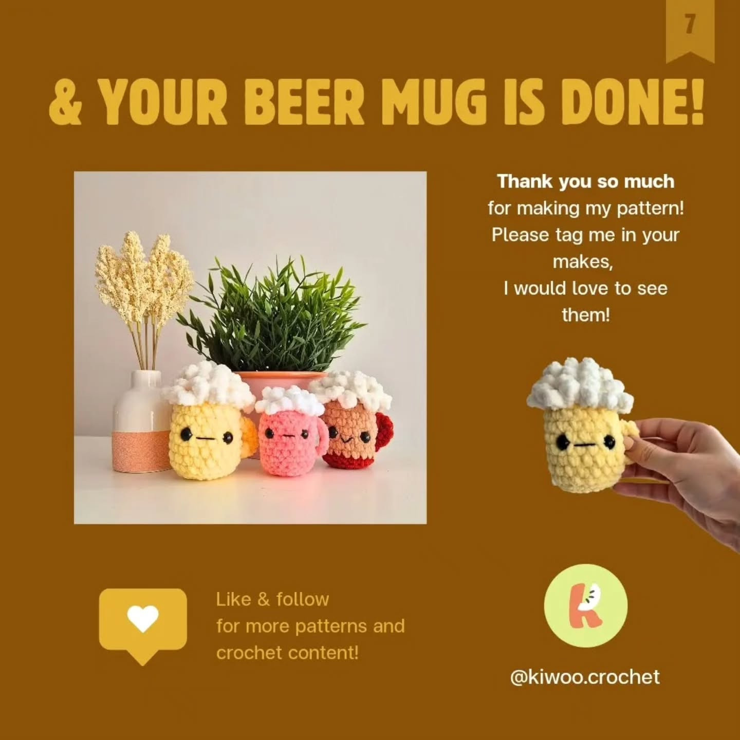 Free Crochet Pattern: Adorable Beer Mugs!