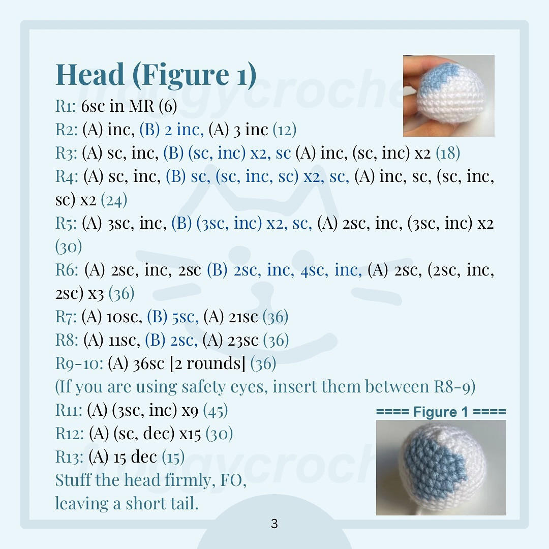 Free Crochet Pattern: Adorable Blue Calico Cat