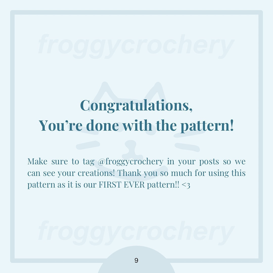 Free Crochet Pattern: Adorable Blue Calico Cat