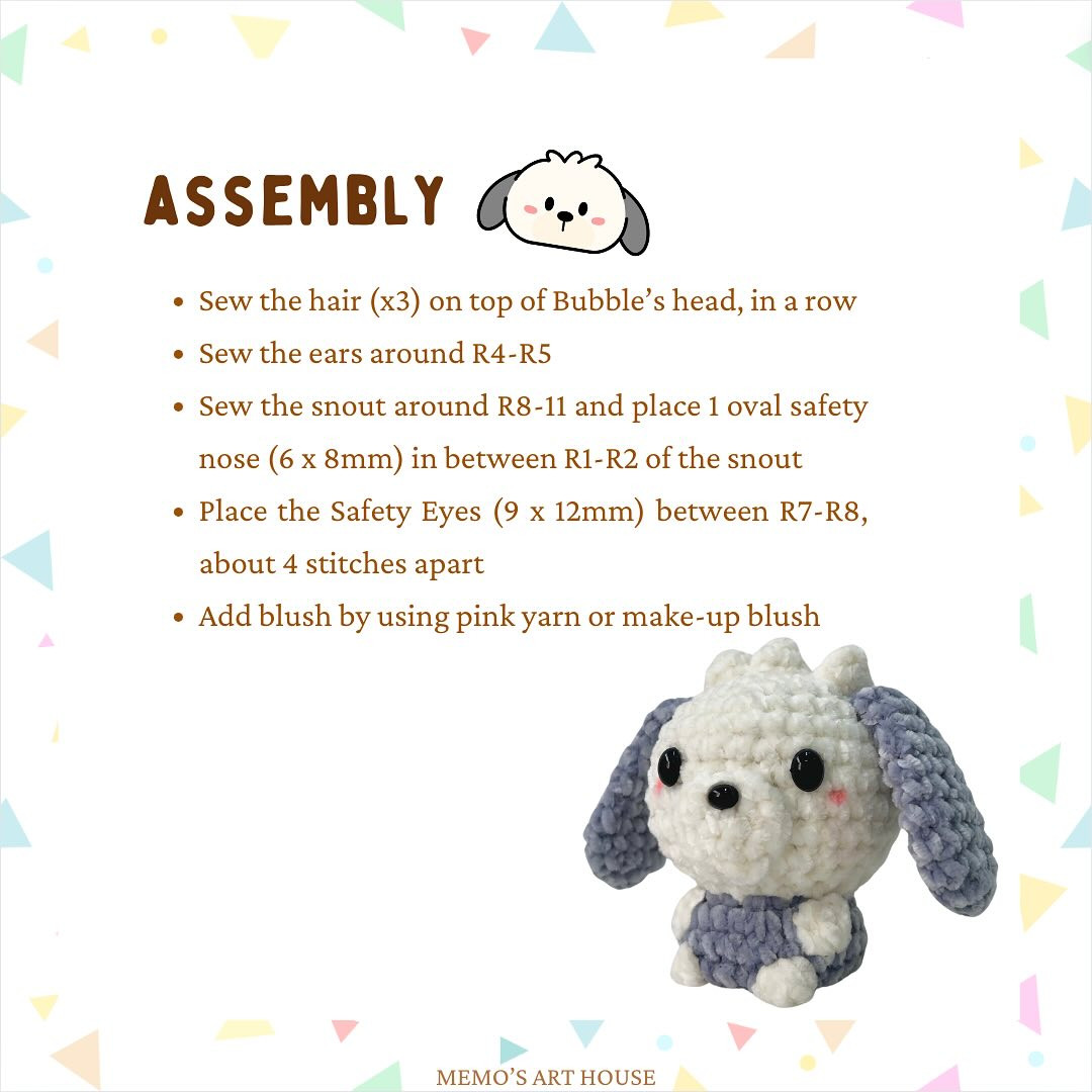 Free Crochet Pattern: Adorable Bubble Puppy Amigurumi