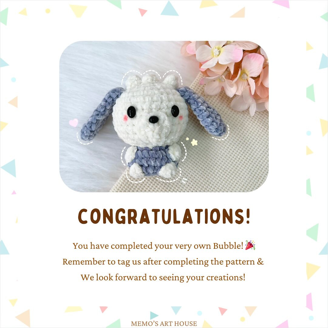 Free Crochet Pattern: Adorable Bubble Puppy Amigurumi