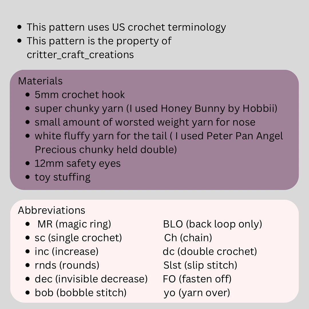 Free Crochet Pattern: Adorable Bunny Amigurumi My little Bunny Bows pattern