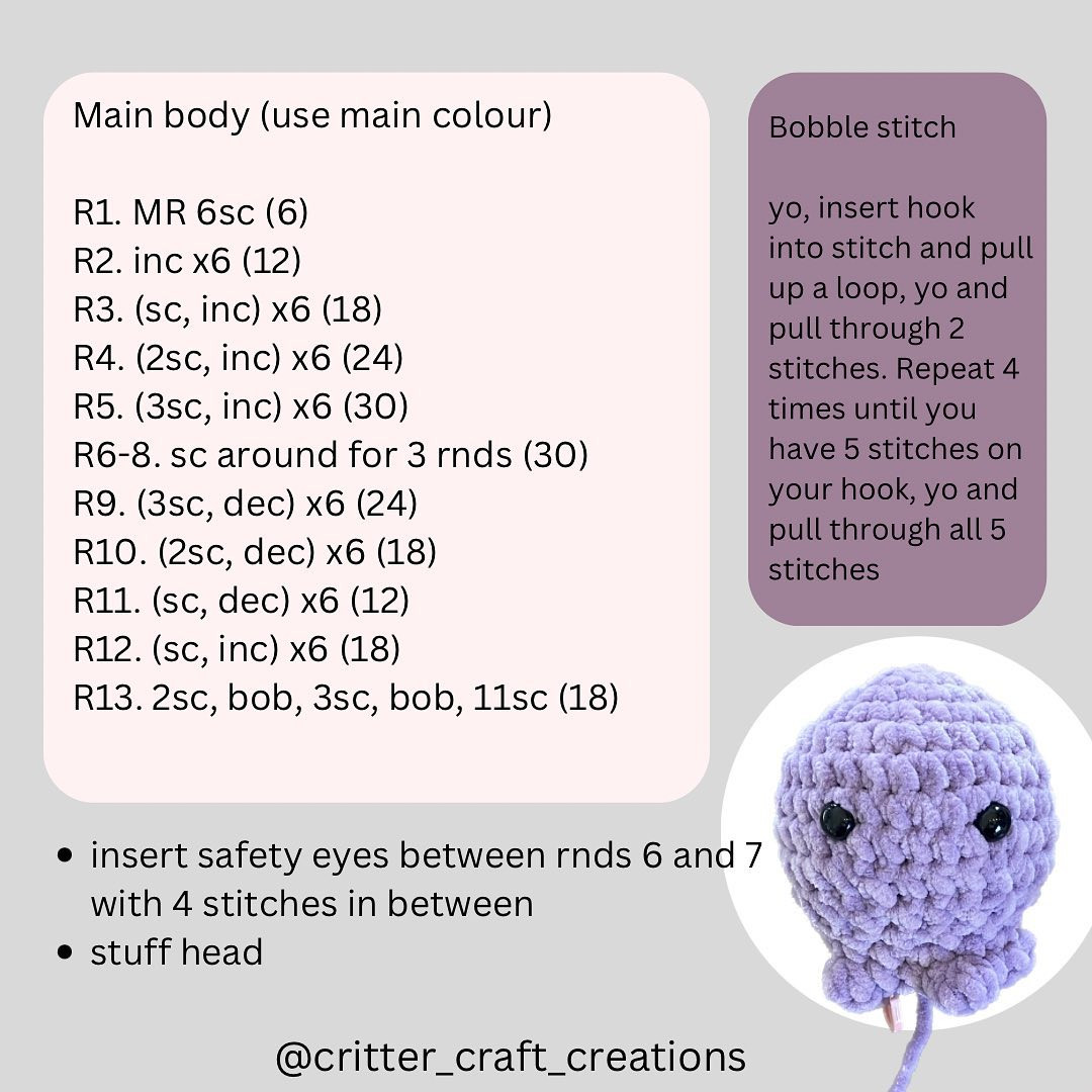 Free Crochet Pattern: Adorable Bunny Amigurumi My little Bunny Bows pattern