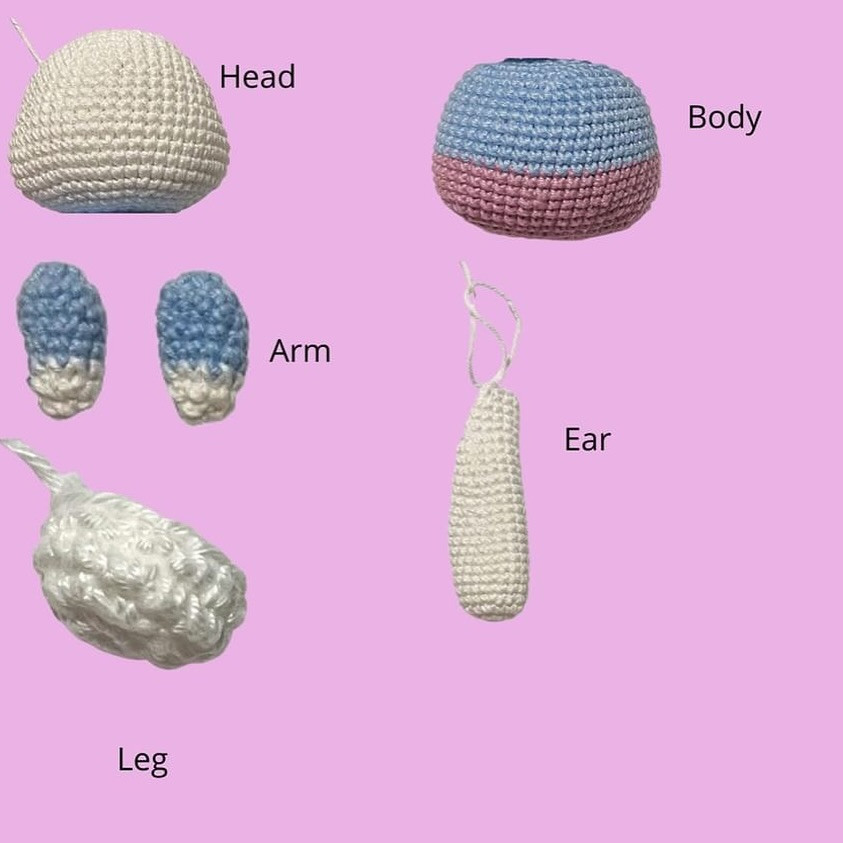 Free Crochet Pattern: Adorable Bunny Amigurumi rabbit