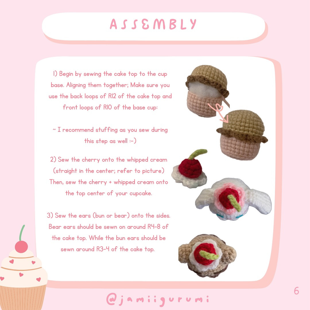 Free Crochet Pattern: Adorable Bunny and Bear Cupcakes