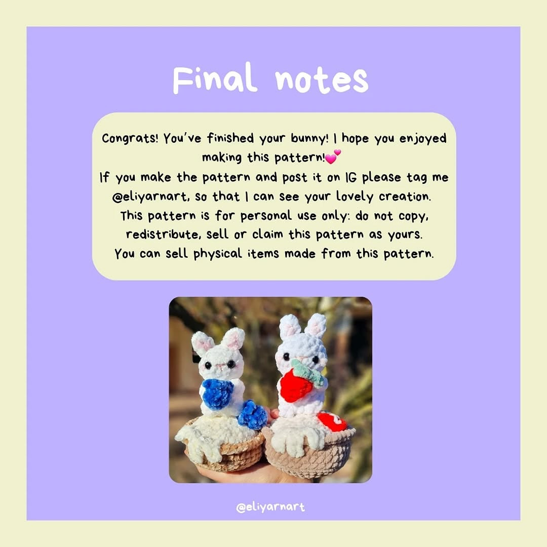 Free Crochet Pattern: Adorable Bunny Basket