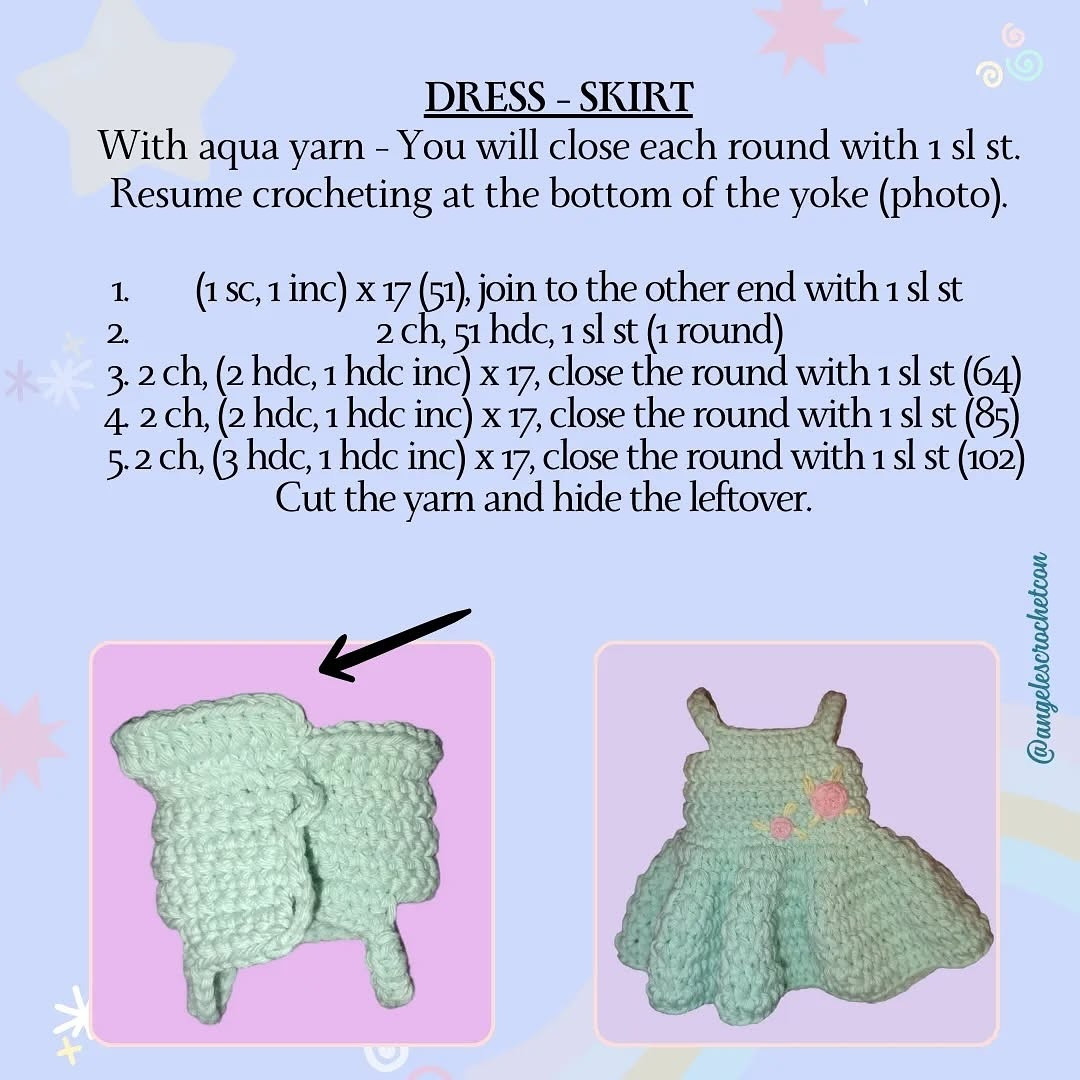 Free Crochet Pattern: Adorable Bunny Dress