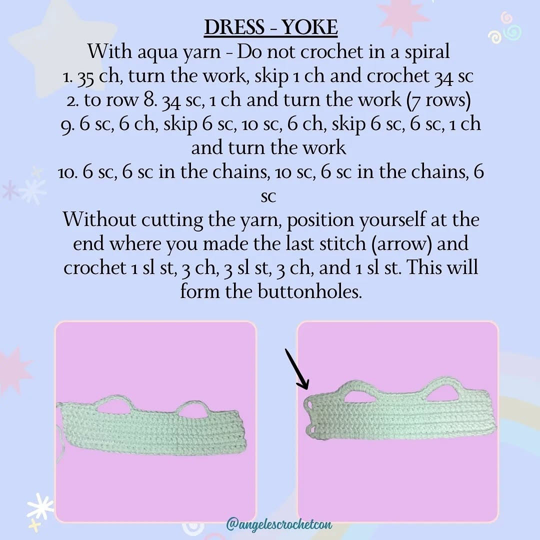 Free Crochet Pattern: Adorable Bunny Dress