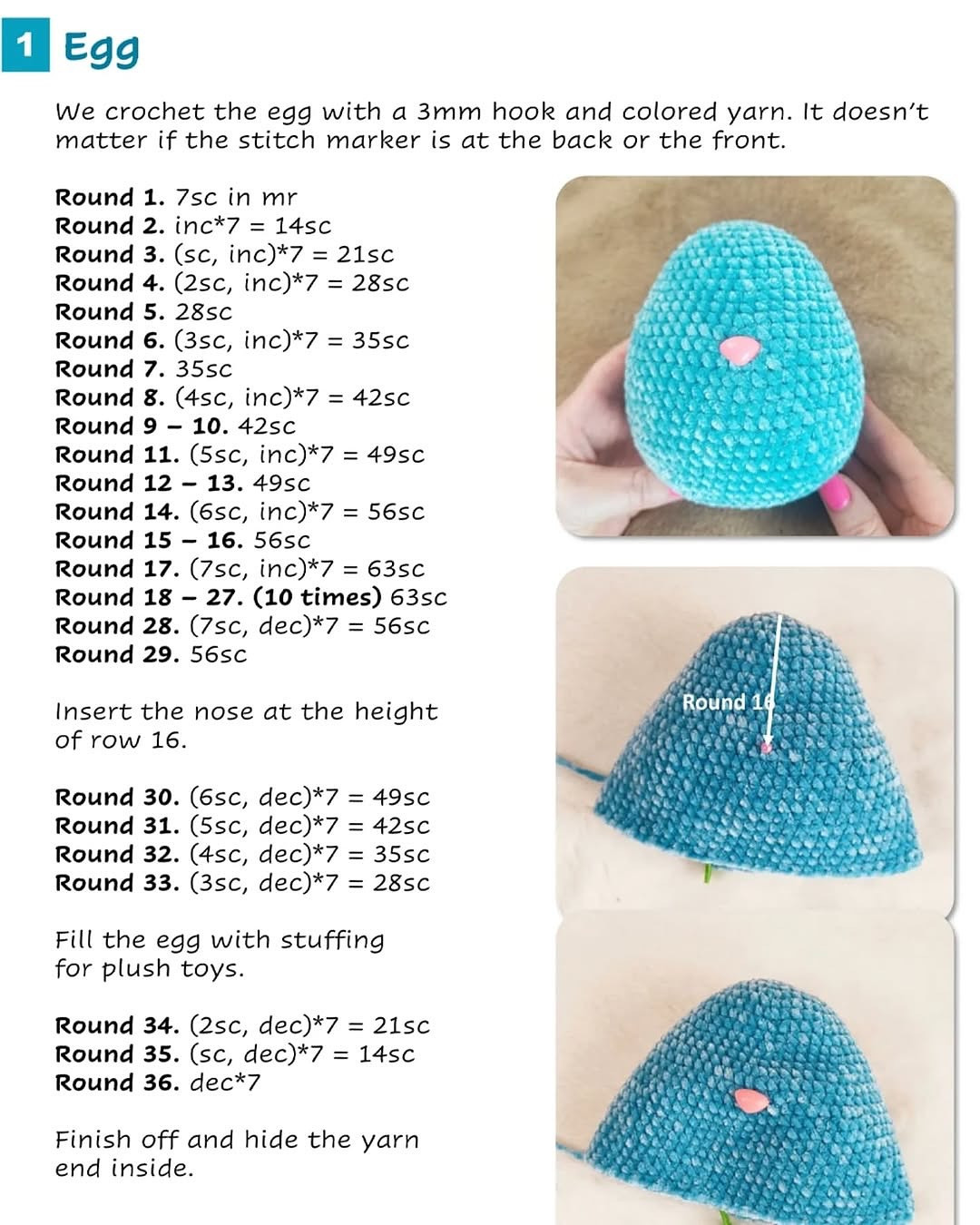 Free Crochet Pattern: Adorable Bunny Egg Amigurumi