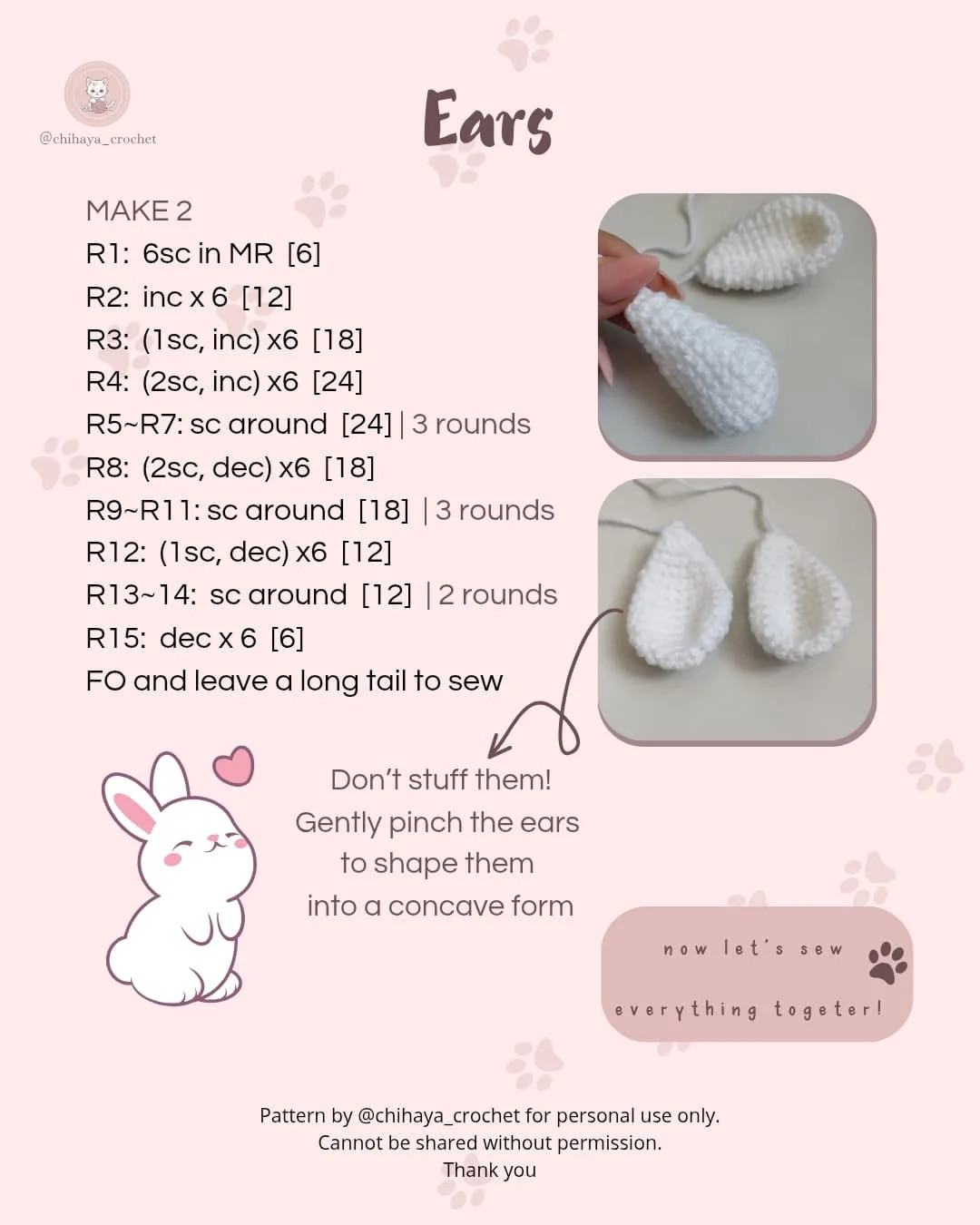 Free Crochet Pattern: Adorable Bunny Keychain
