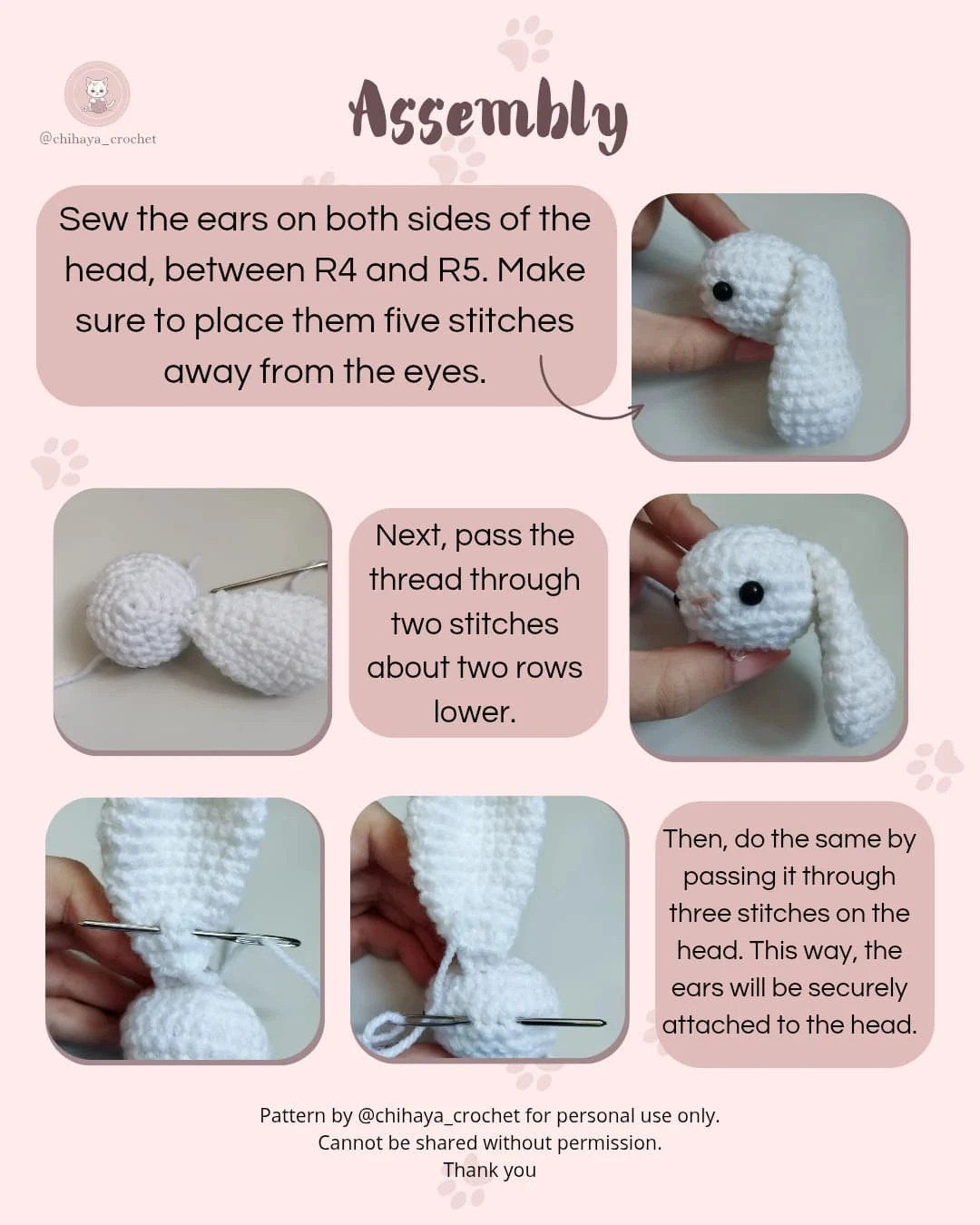 Free Crochet Pattern: Adorable Bunny Keychain