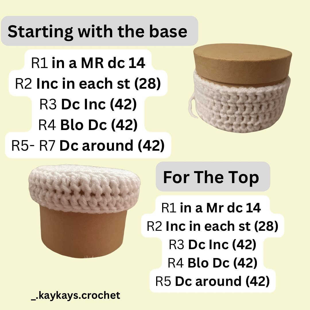 Free Crochet Pattern: Adorable Cake Box