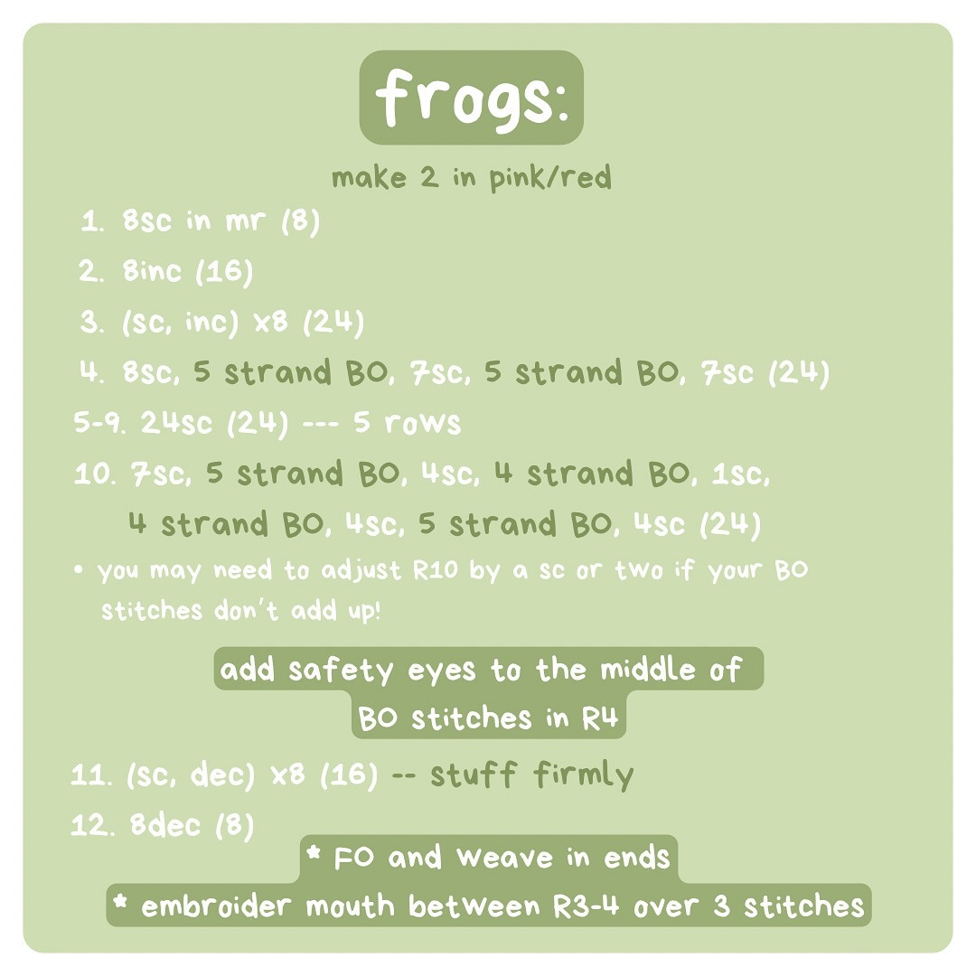 Free Crochet Pattern: Adorable Cherry Frogs