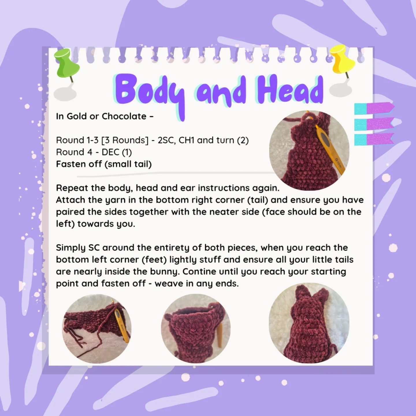 Free Crochet Pattern: Adorable Chocolate Bunnies