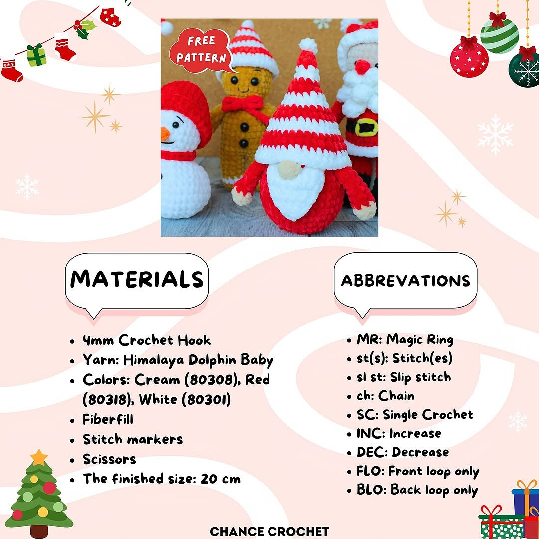Free Crochet Pattern: Adorable Christmas Amigurumi Set
