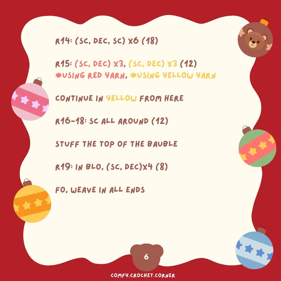 Free Crochet Pattern: Adorable Christmas Bear Ornament