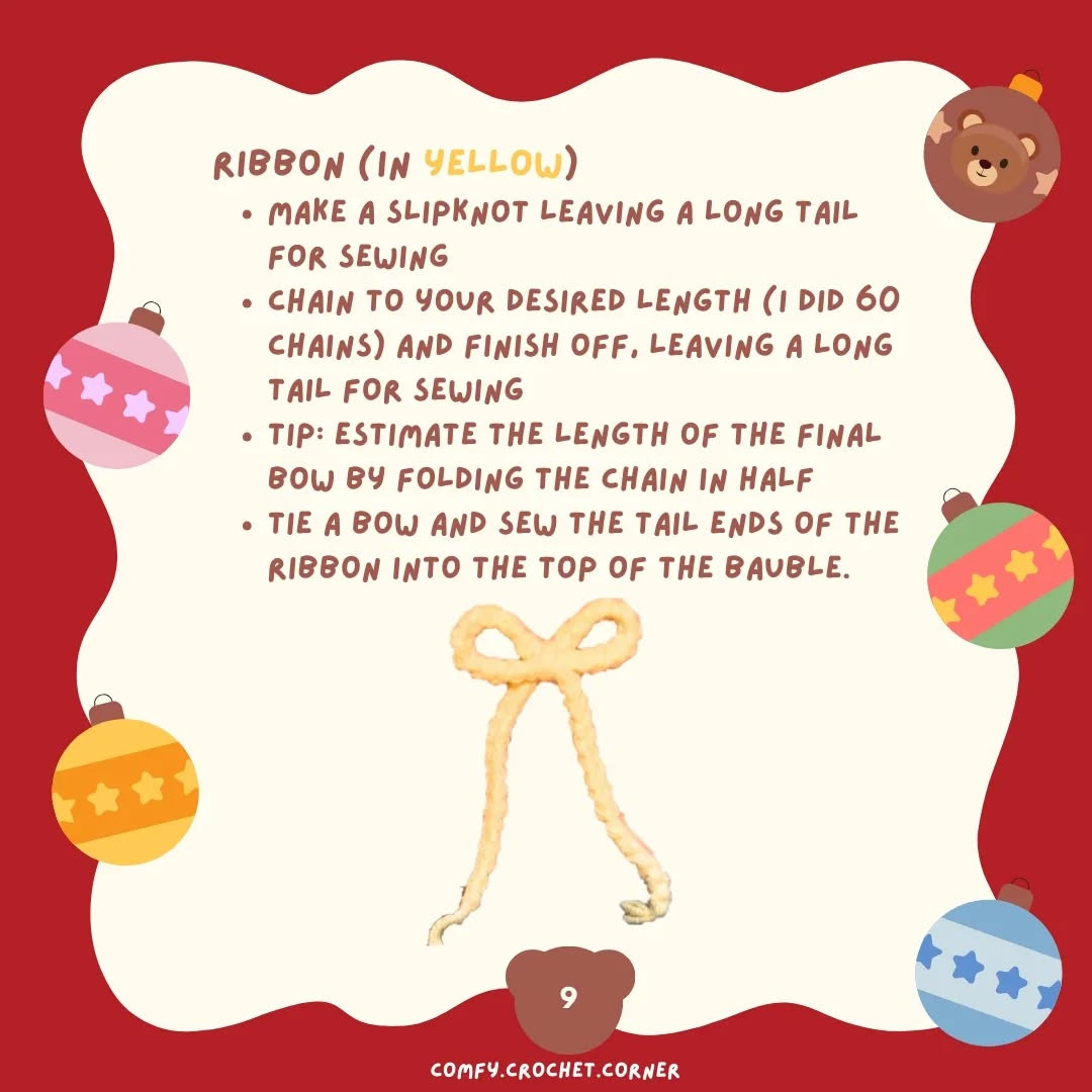 Free Crochet Pattern: Adorable Christmas Bear Ornament
