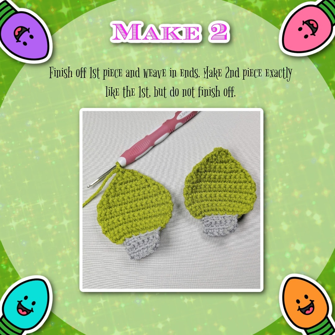 Free Crochet Pattern: Adorable Christmas Light Ornaments