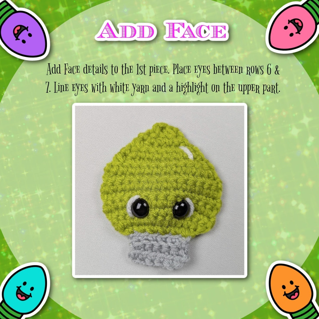 Free Crochet Pattern: Adorable Christmas Light Ornaments