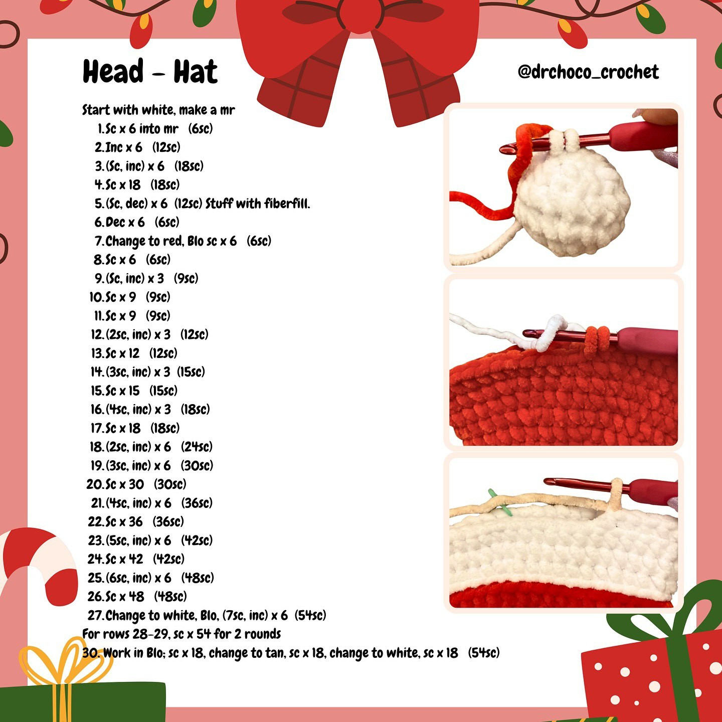 Free Crochet Pattern: Adorable Christmas Santa
