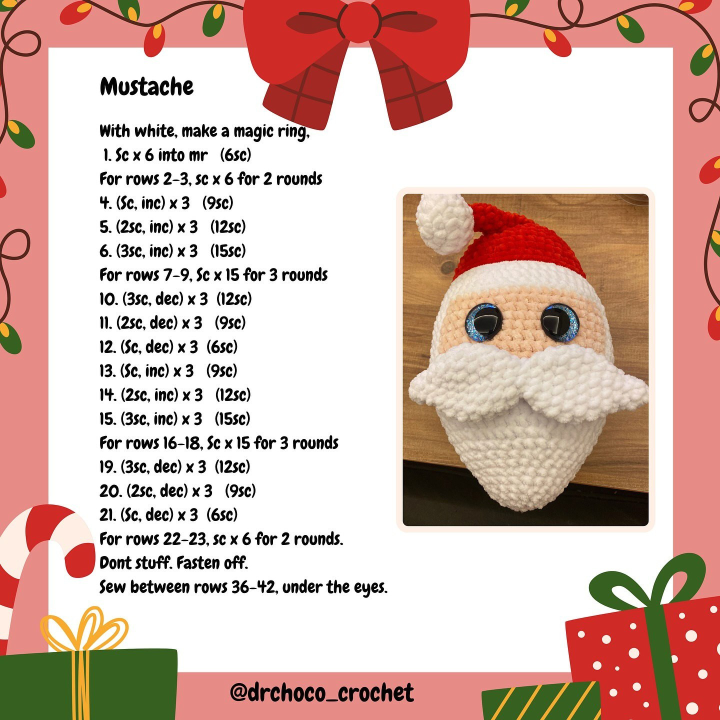 Free Crochet Pattern: Adorable Christmas Santa