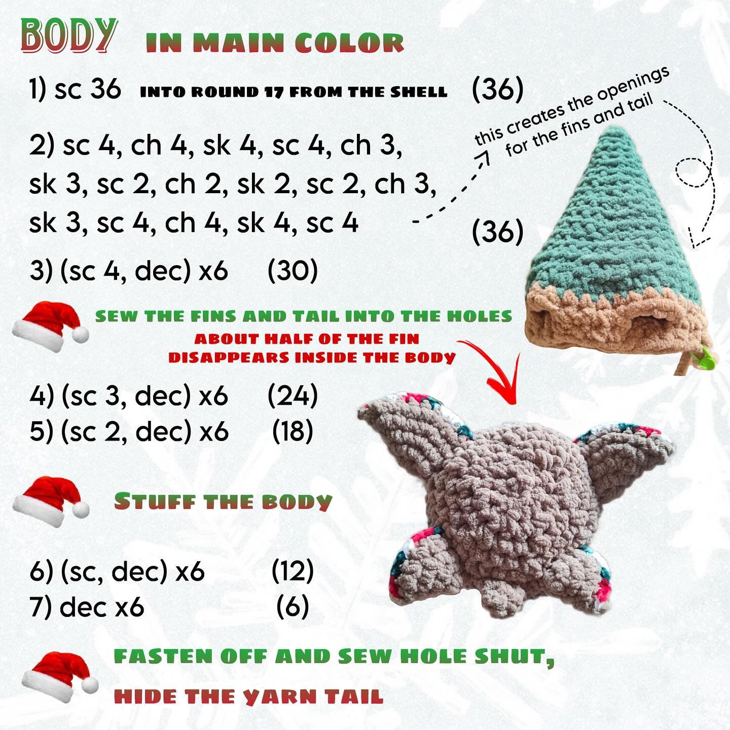 Free Crochet Pattern: Adorable Christmas Tree Turtle