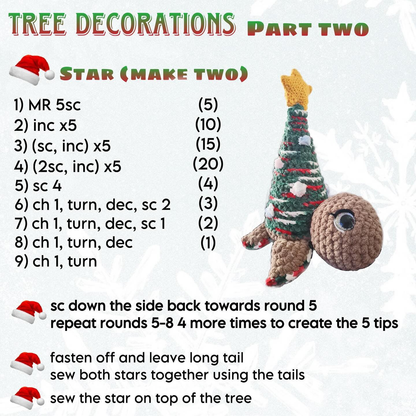 Free Crochet Pattern: Adorable Christmas Tree Turtle