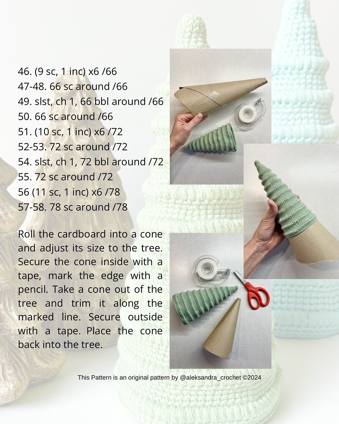 Free Crochet Pattern: Adorable Christmas Trees