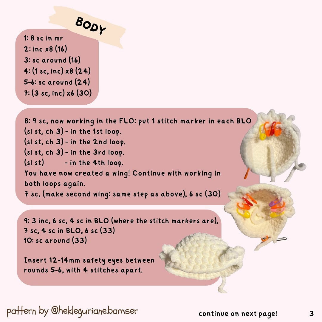 Free Crochet Pattern: Adorable Chubby Chickens