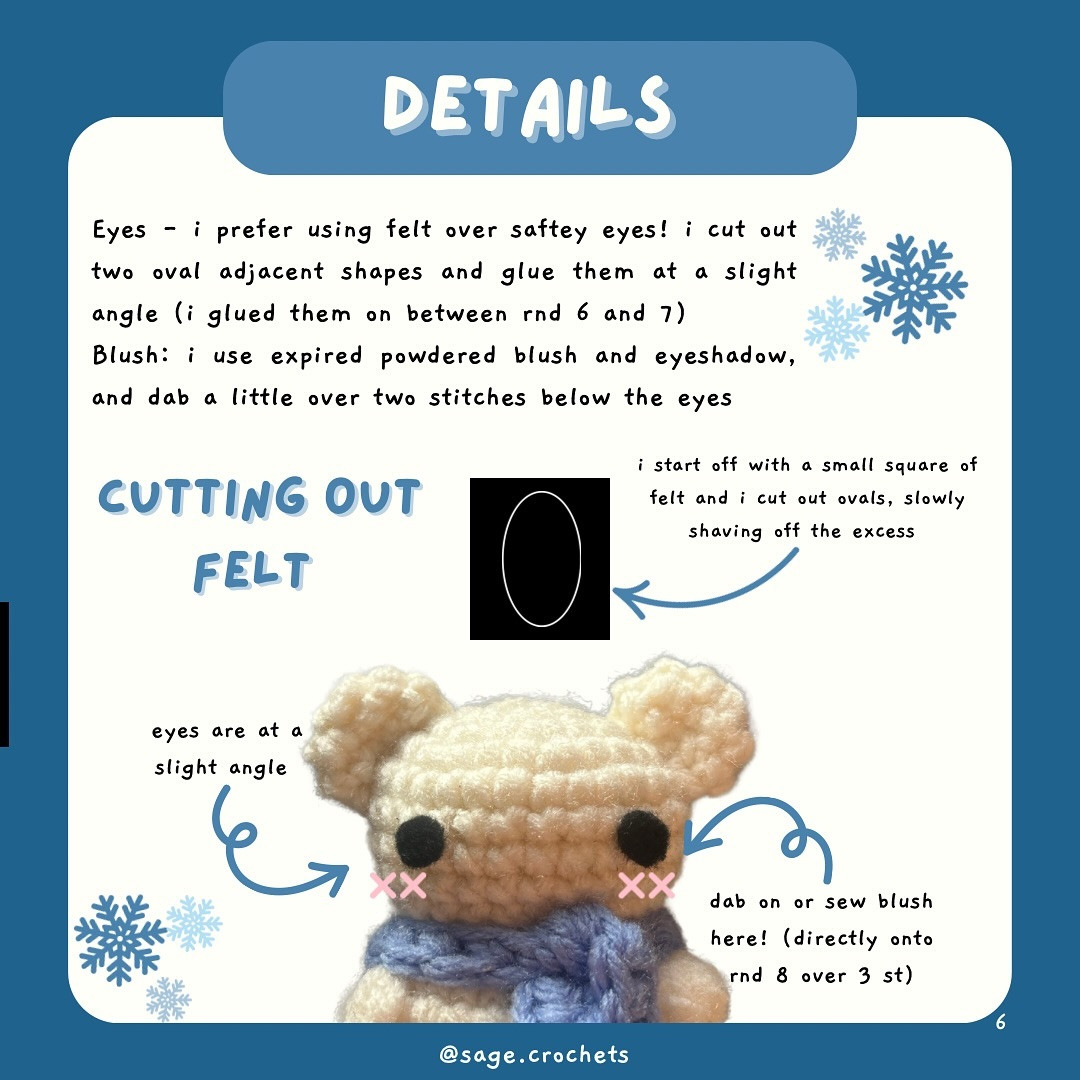 Free Crochet Pattern: Adorable Chubby Polar Bear