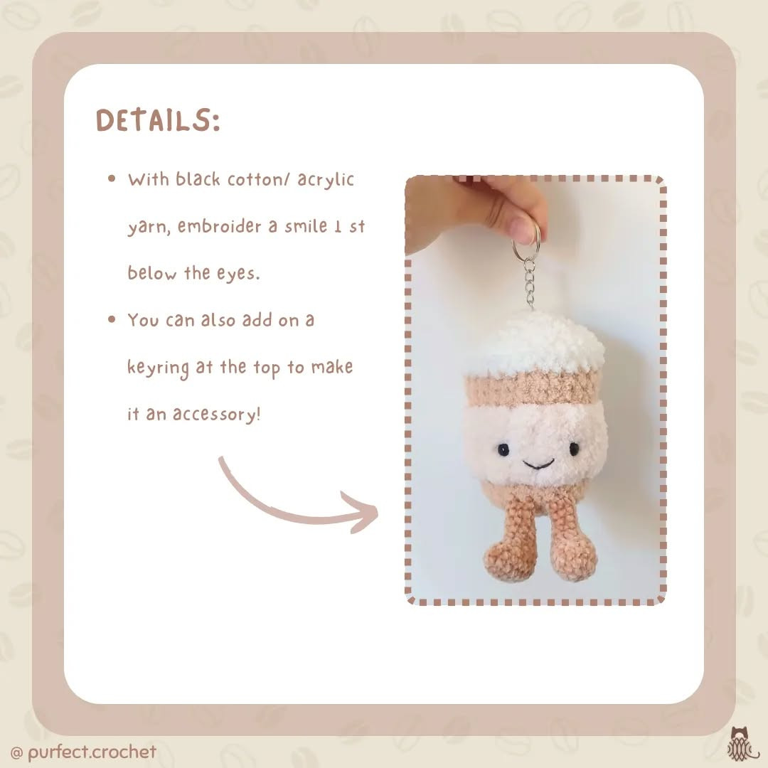 Free Crochet Pattern: Adorable Coffee-to-Go Amigurumi