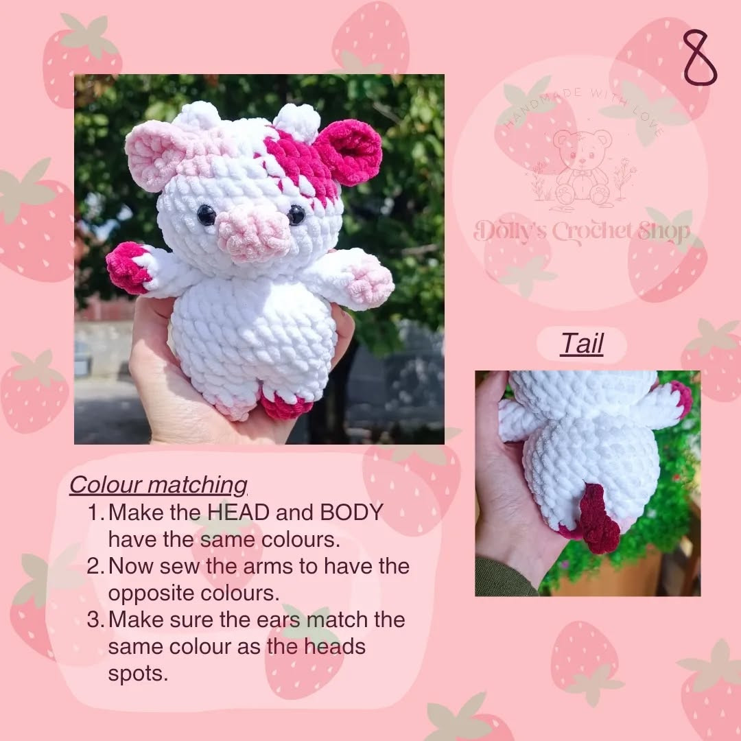 Free Crochet Pattern: Adorable Cow Amigurumi