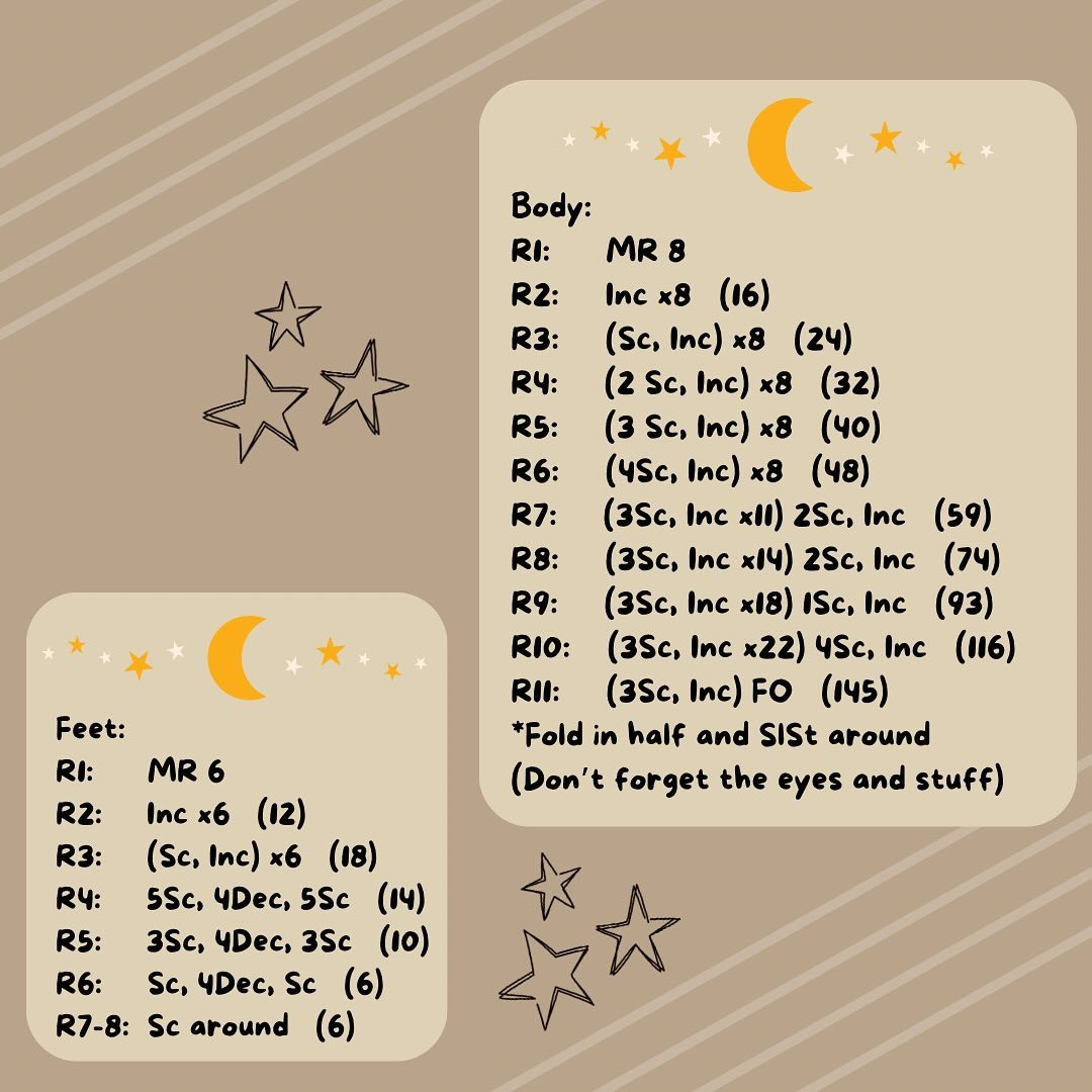 Free Crochet Pattern: Adorable Cuddle Moon