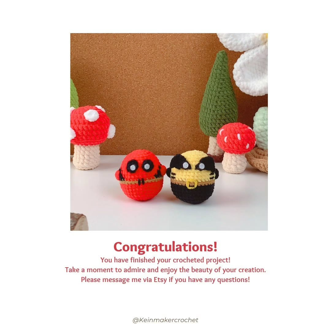Free Crochet Pattern: Adorable Deadpool Amigurumi