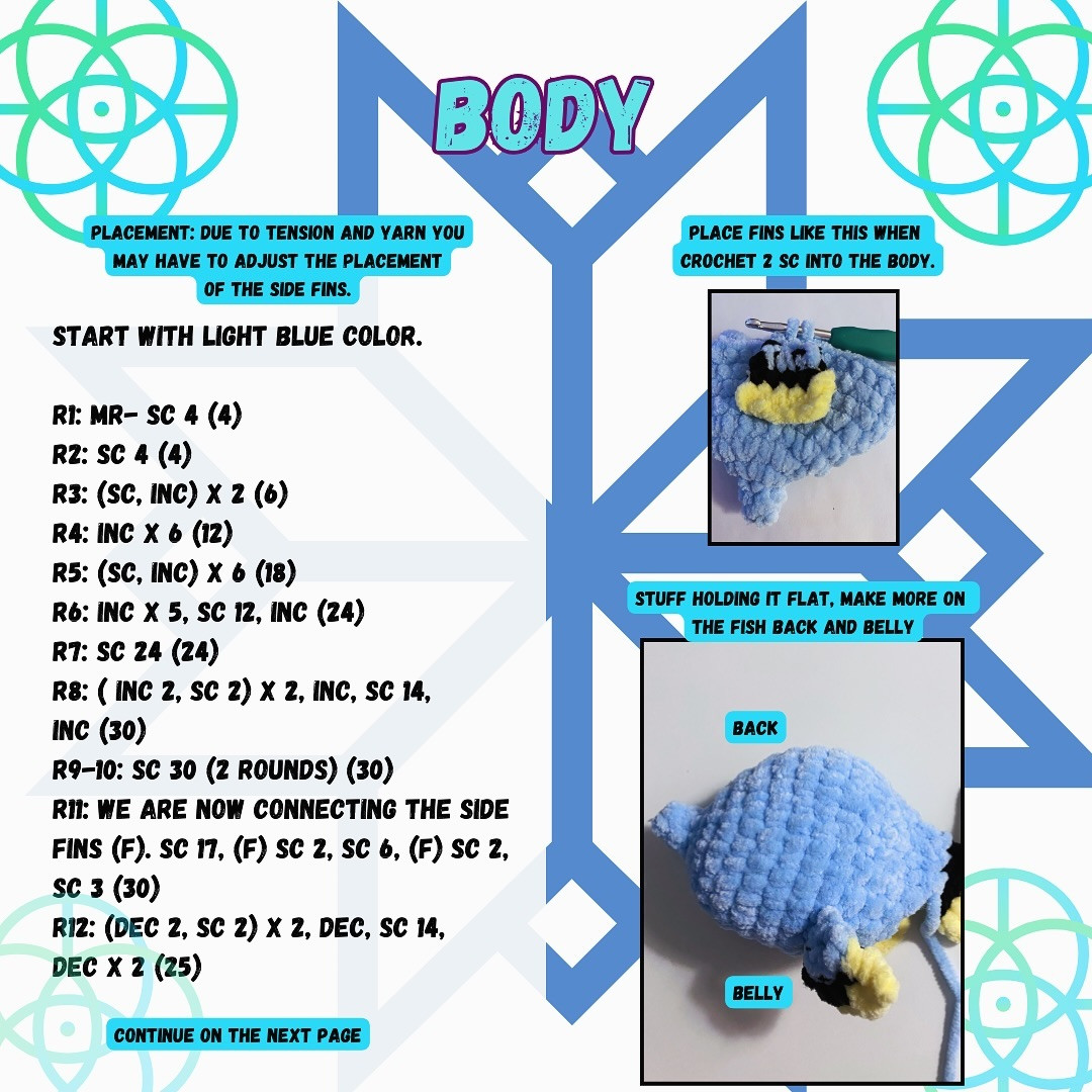 Free Crochet Pattern: Adorable Dory Fish Amigurumi